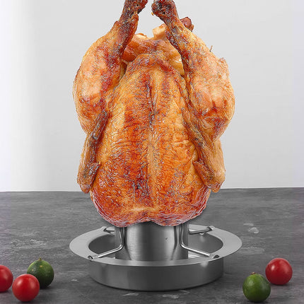 Stainless Steel Chicken Grill Outdoor BBQ Roaster Rack Portable Multi Functional