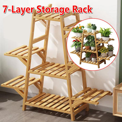 Multi-Tier Plant Stand Indoor Outdoor Flower Pot Holder Balcony Shelf Rack