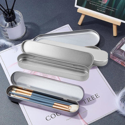 20PCS Metal Pencil Box Storage Case Tin Pen Holder Durable Packaging Organizer