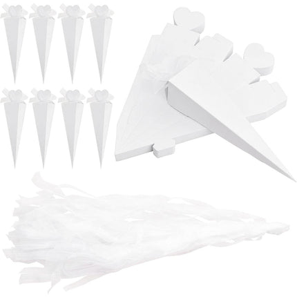 Cone Candy Boxes 50pcs Ice Cream Shape Gift Boxes Party Favour Treat Packaging