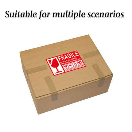Fragile Warning Self Adhesive Sticker For Express Shipping Courier Alert Use
