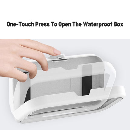 Waterproof Rotating Shower Phone Holder 360-Degree Retractable Wall Mount for Bathroom