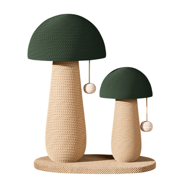 Mushroom Cat Scratching Post Standing Board Kitten Claw Grinder Toy Furniture