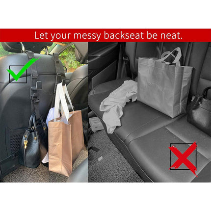 2pcs Car Hooks Seat Back Hooks Multifunctional Vehicle Storage Organizer Hanger