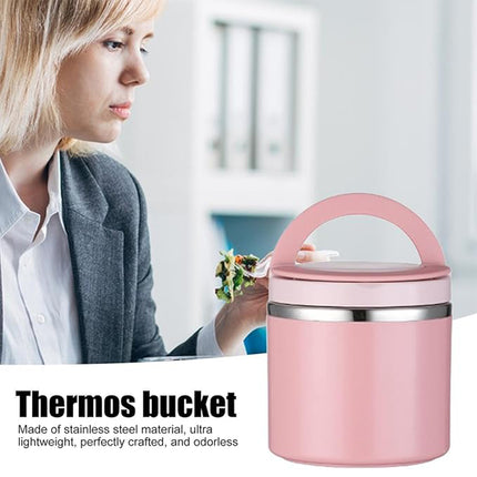 1L Large Capacity Stainless Steel Insulated Lunch Box Food Container Durable