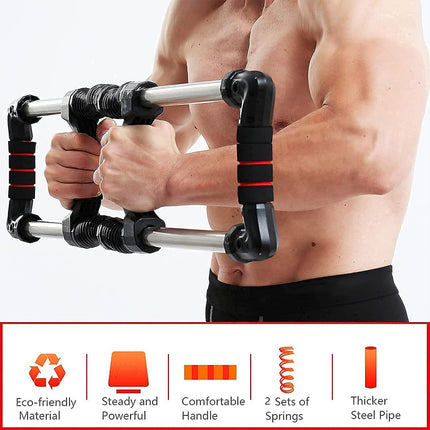 Arm Trainer Pull Press Bar 100kg Resistance Chest Abdomen Home Fitness Equipment