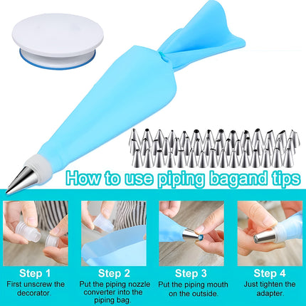 420PCS Cake Turntable Decorating Kit Tools For Baking Cake Decoration Supplies