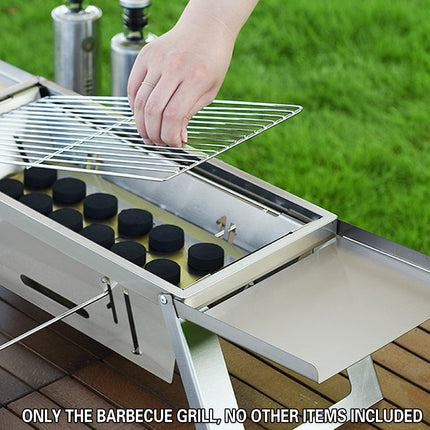 Stainless Steel Folding Barbecue Grill For Home Use Portable Folding Style