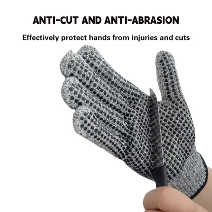 2Pairs Cut-Resistant Gloves Anti-Slip Abrasion Resistant Garden Woodworking