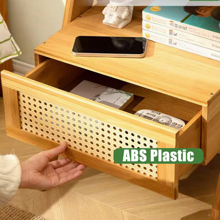 Drawer Bedroom Nightstand With Drawer Large Storage Stable Structure SpaceSaving