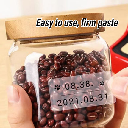 Transparent Thermal Label Printer Paper Roll Self Adhesive 220pcs Per Roll