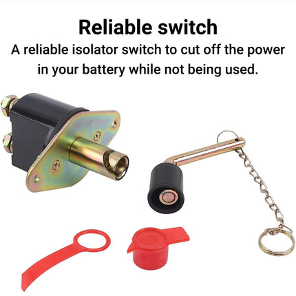 12/24V Heavy Duty Boat Car Battery Isolator Disconnect Cut off Power Kill Switch