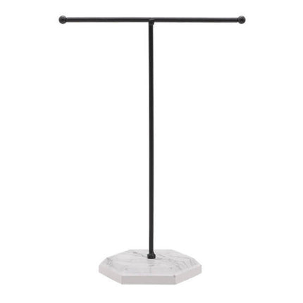 Jewelry Display Stand T-shape Earring Necklace Rack Tabletop Holder