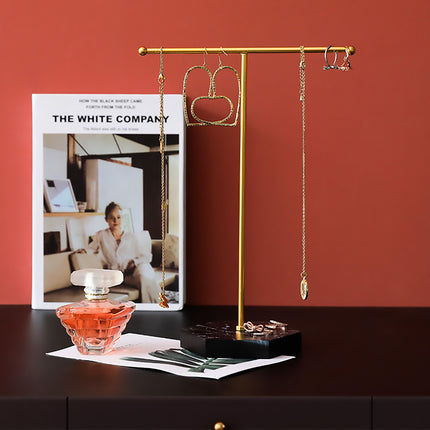 Jewelry Display Stand T-shape Earring Necklace Rack Tabletop Holder