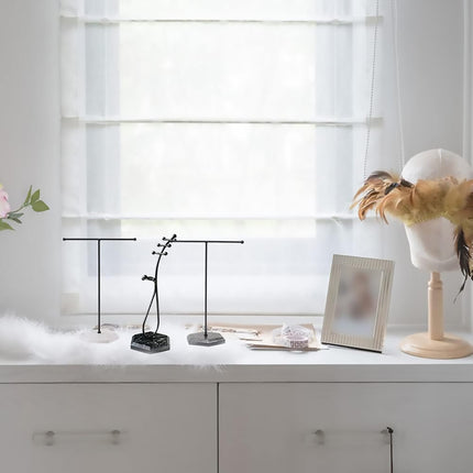 Jewelry Display Stand T-shape Earring Necklace Rack Tabletop Holder