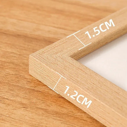 Photo Frame Display Stand Set DIY Wooden Picture Holder 8PCS Desktop Decoration