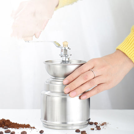 Manual Stainless Steel Grinder with Ceramic Core for Coffee Beans Rice Sesame