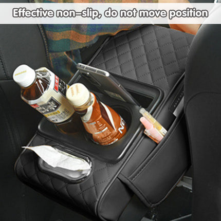 Car Armrest Pad Central Console Storage Box Lift Cushion Rest Support Organizer