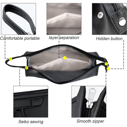 Durable 2pcs Hairdryer Hair Straightener Curler Storage Organizer Bags Set