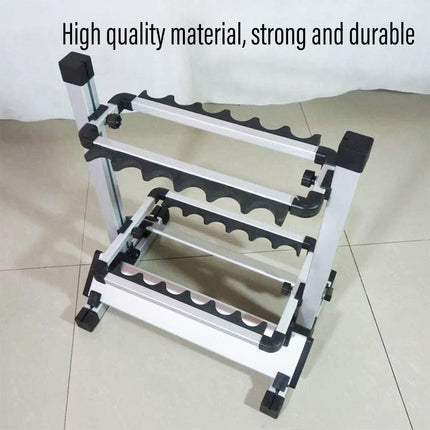 12/24 Hole Multi Functional Fishing Rod Holder Storage Rack Display Organizer