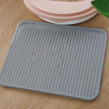 Cat Litter Mat Anti Splash Pet Toilet Pad Reusable Double Layer Litter Box Mat