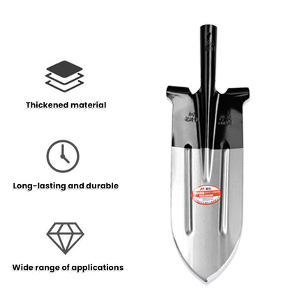 Manganese Steel Shovel Head Heavy Duty for Outdoor Farming Planting Soil Moving