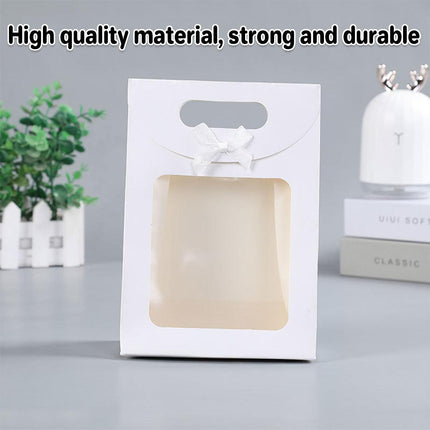 24PCS Bow Flap Tote Bag Reusable Shopping Carry Bag Gift Party Packaging Bag