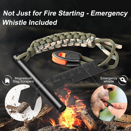 Camping Flint Fire Sticks Premium Quality Outdoor Emergency Picnic Campfire Tool