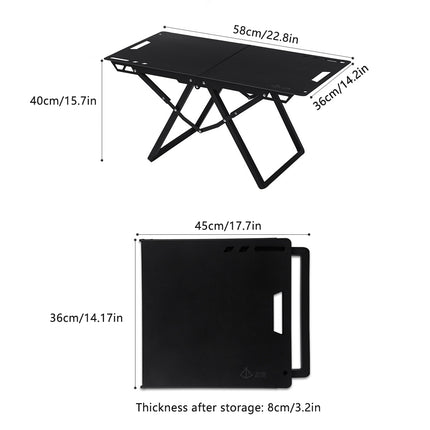 Outdoor Foldable Tactical Camping Table Metal Ultra Lightweight