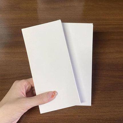 100pcs White Card Box Small Square Folding Box Flat Gift Packaging Storage Box