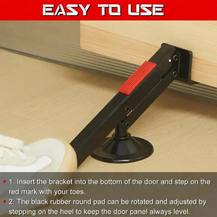 Wooden Door Installation Tool Foot Door Lifter Quick Fitting Auxiliary Stand