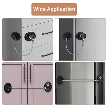 Refrigerator Lock Fridge Cabinet Child Safety Childproof Window Door Locks