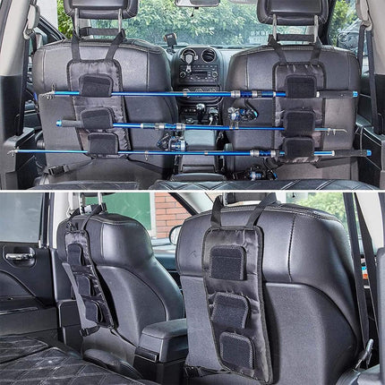 2pcs Car Fishing Rod Holder Portable Fishing Rod Shelf Car Fixing Stand Set
