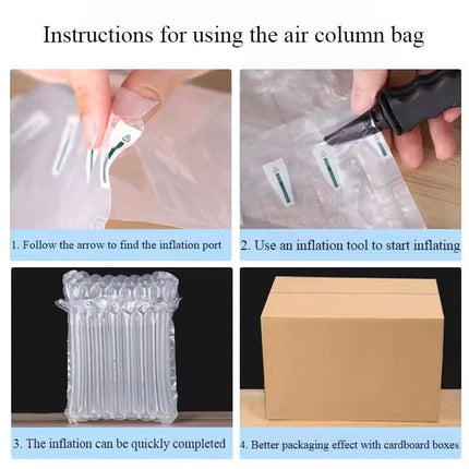 100pcs Air Column Bag Shockproof Bubble Wrap Protective Packing for Express