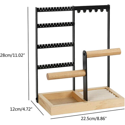 Jewelry Earring Bracelet Display Rack Jewellery Stand Necklace Organizer Holder