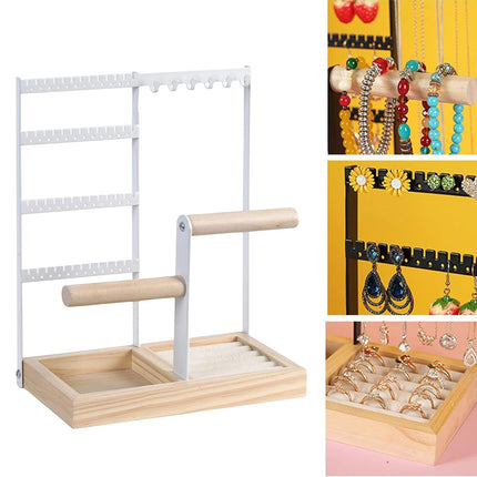 Jewelry Earring Bracelet Display Rack Jewellery Stand Necklace Organizer Holder