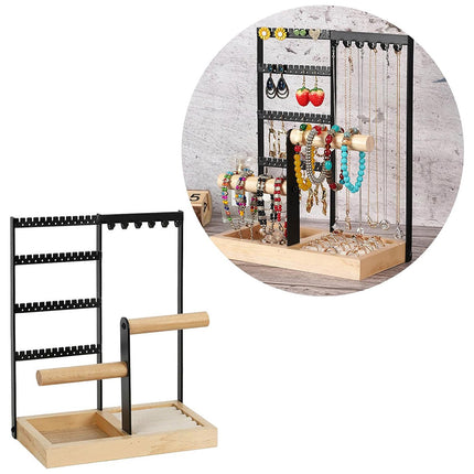 Jewelry Earring Bracelet Display Rack Jewellery Stand Necklace Organizer Holder