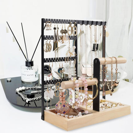 Jewelry Earring Bracelet Display Rack Jewellery Stand Necklace Organizer Holder