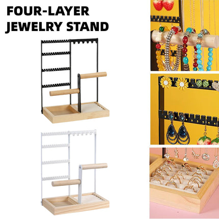 Jewelry Earring Bracelet Display Rack Jewellery Stand Necklace Organizer Holder