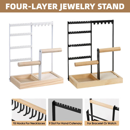Jewelry Earring Bracelet Display Rack Jewellery Stand Necklace Organizer Holder
