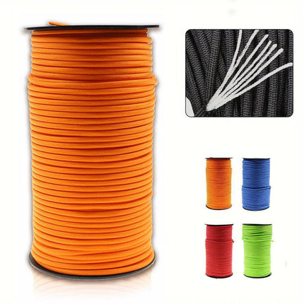 100m Paracord Outdoor Camping Binding Braided Rope Survival Gear Hiking Rope