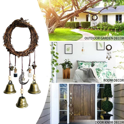 Wall Hanging Bohemian Door Handle Decoration Witch Bells for Home Festival Decor