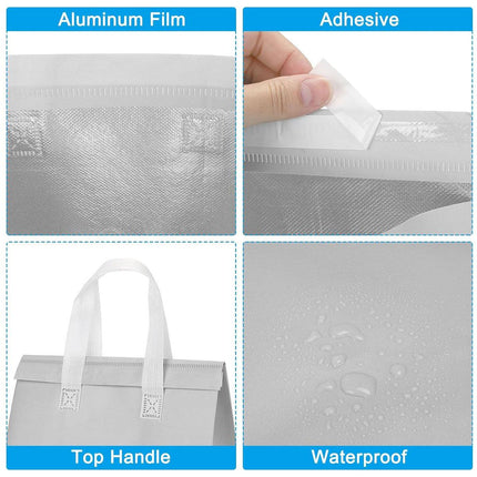50pcs Thermal Insulation Packing Bag Non Woven Milk Tea Cake Food Storage Bag