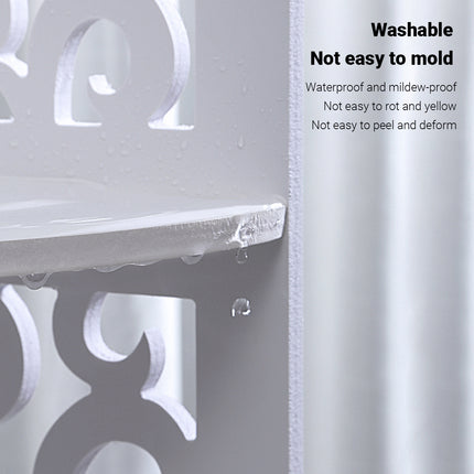 4-Tier Corner Shelf Freestanding Storage Rack Large Capacity for Toilet Kitchen