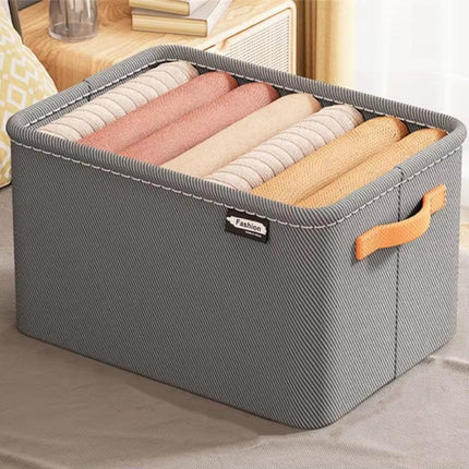 3PCS Clothes Storage Box Fabric Organizer Basket Storage Containers Organizer