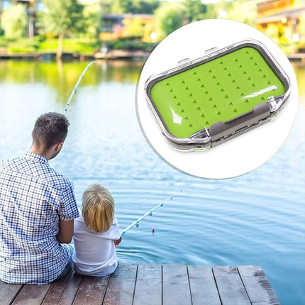 Fly Fishing Hook Box Portable for Fishing Fly Bait Hair Hook Secure Storage