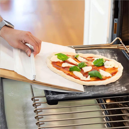 Wooden Pizza Sliding Tray With Handle Household Baking Chopping Board Spatula