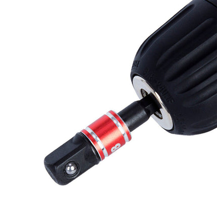 Socket Adapter Set Hex Shank to 1/4in 3/8in 1/2in Impact Driver Drill 3pcs