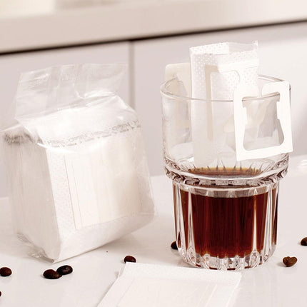 100pcs Hanging Ear Coffee Filter Hand Brew Drip Bag Disposable Coffee Filter