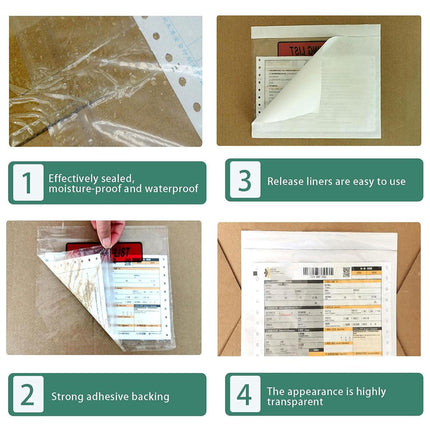 Plastic Bags 100PCS Transparent Zip Lock Clear Resealable Storage Packaging